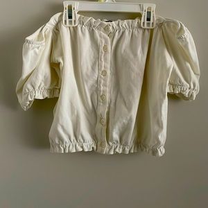 White, Brandy Melville top, One Size